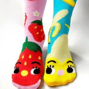 Strawberry and Banana Women's Mismatched Socks